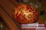 painted ostrich egg by Inka